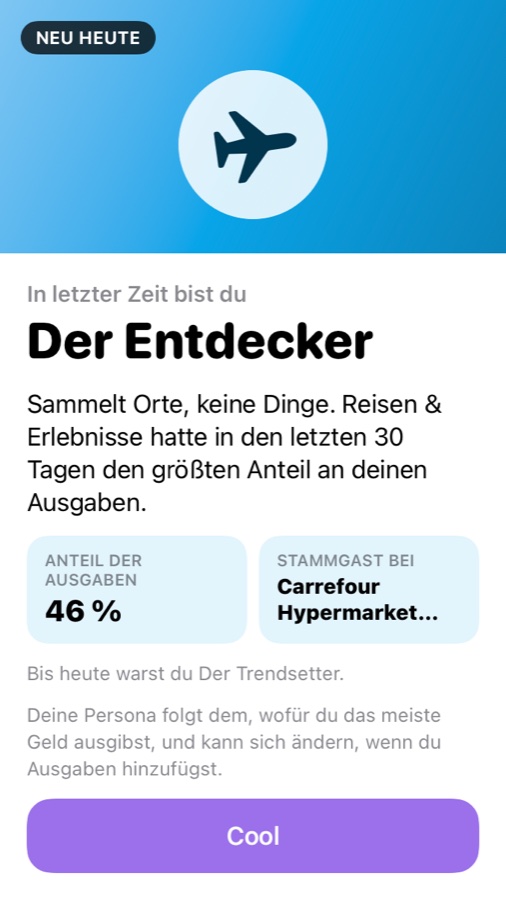 Persona-Karte: Der Entdecker