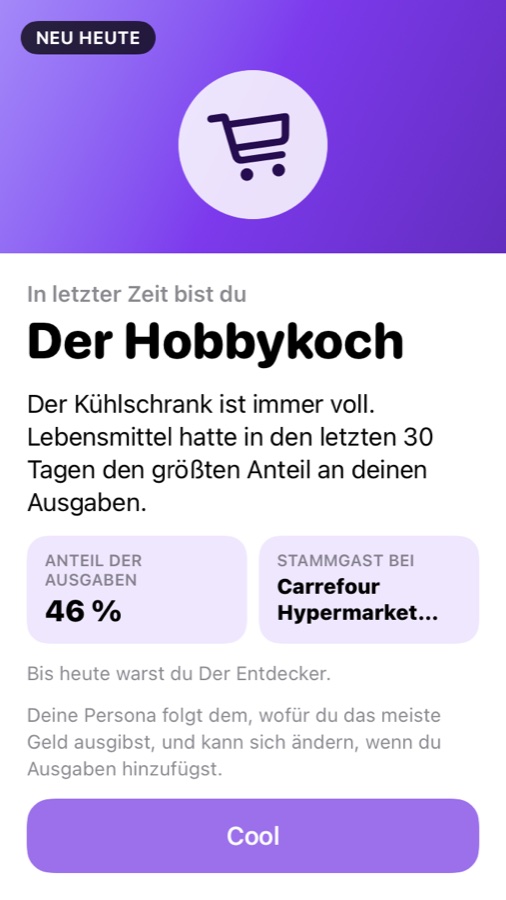 Persona-Karte: Der Hobbykoch
