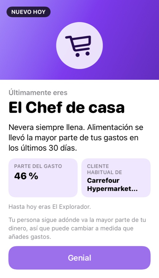 Tarjeta de persona: El Chef de casa
