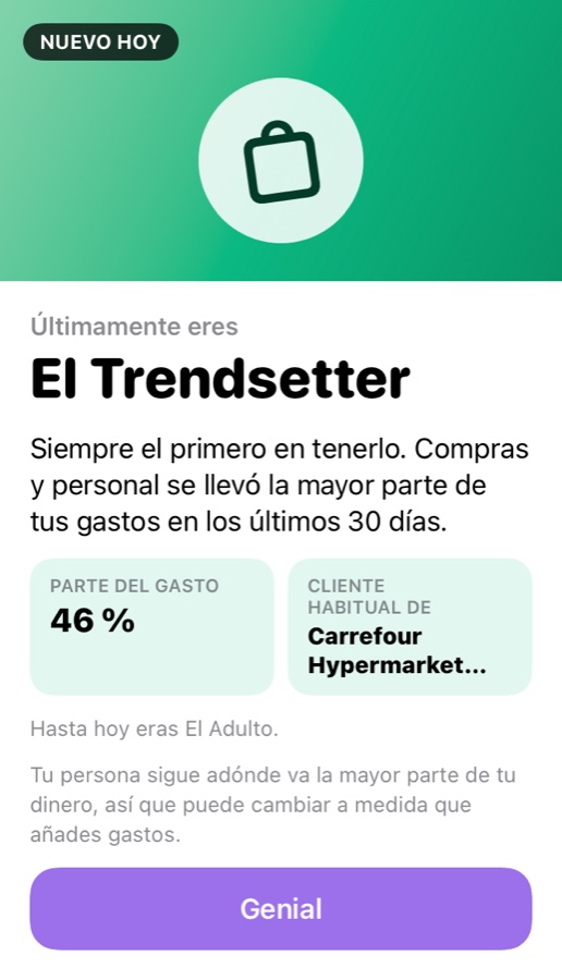 Tarjeta de persona: El Trendsetter