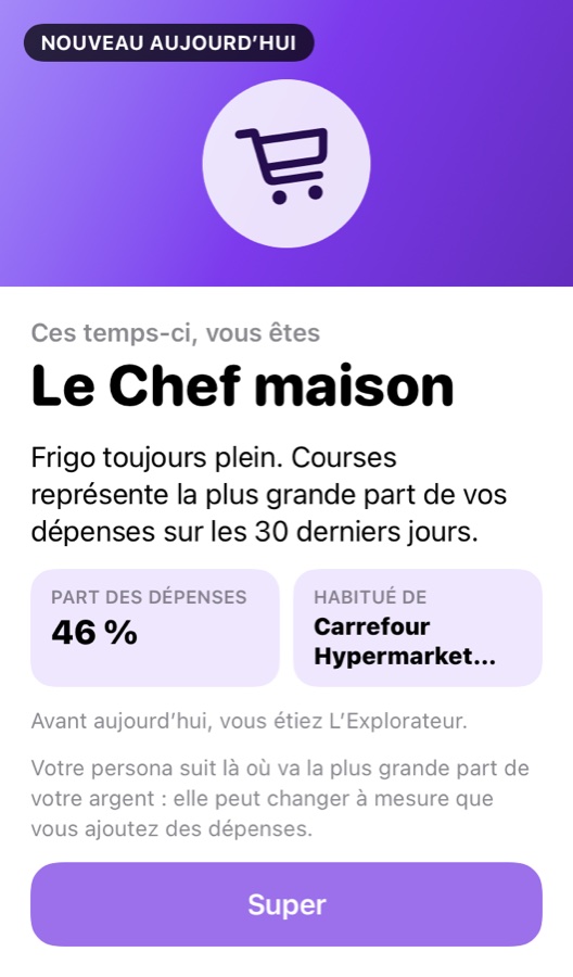 Carte de persona : Le Chef maison