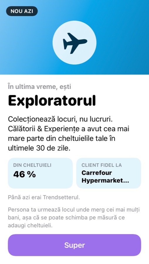 Card persona: Exploratorul